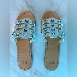 Like New - Marc Fisher LTD Pava Studded Flat Sandal (8.5)